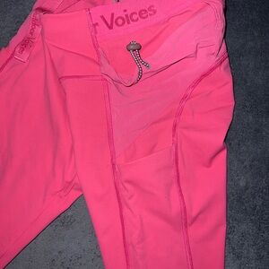Outdoor Voices Hot Pink 7/8 Snacks Leggings With Mini Backpack Accessory
